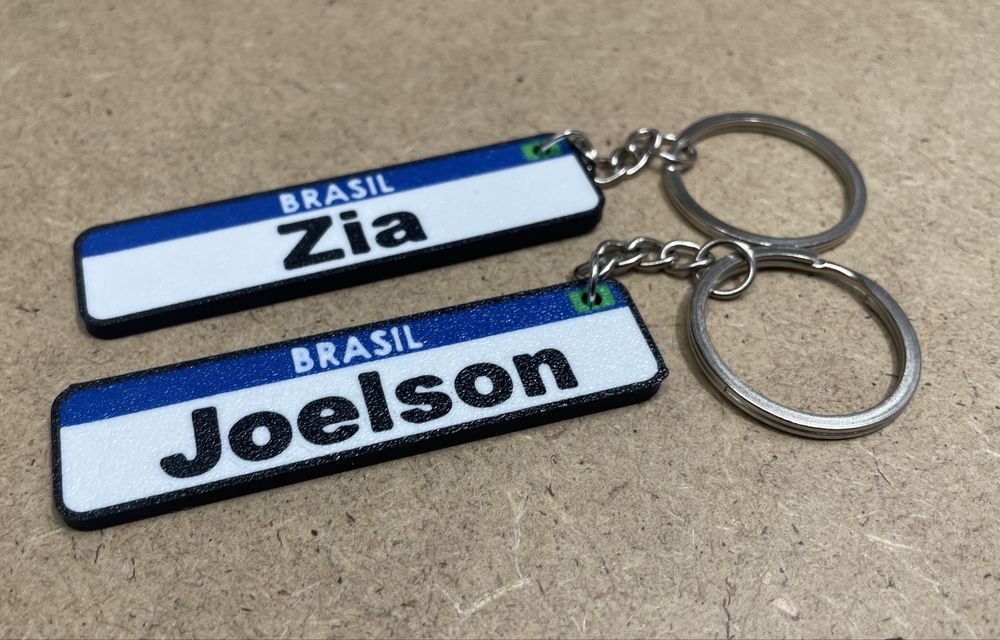 Porta-Chaves Tipo Matricula