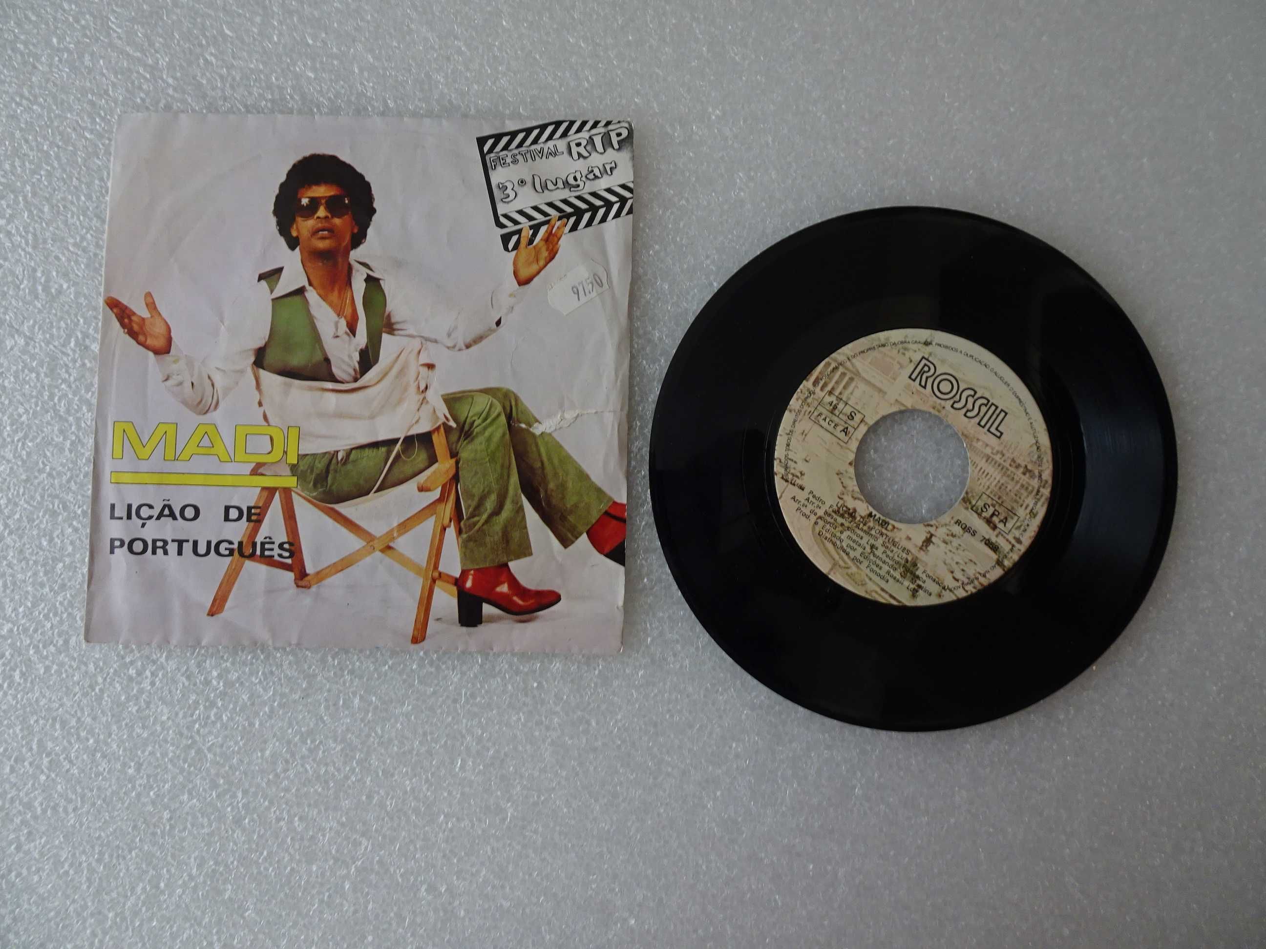 Disco vinil single - Madi - Lição de Português