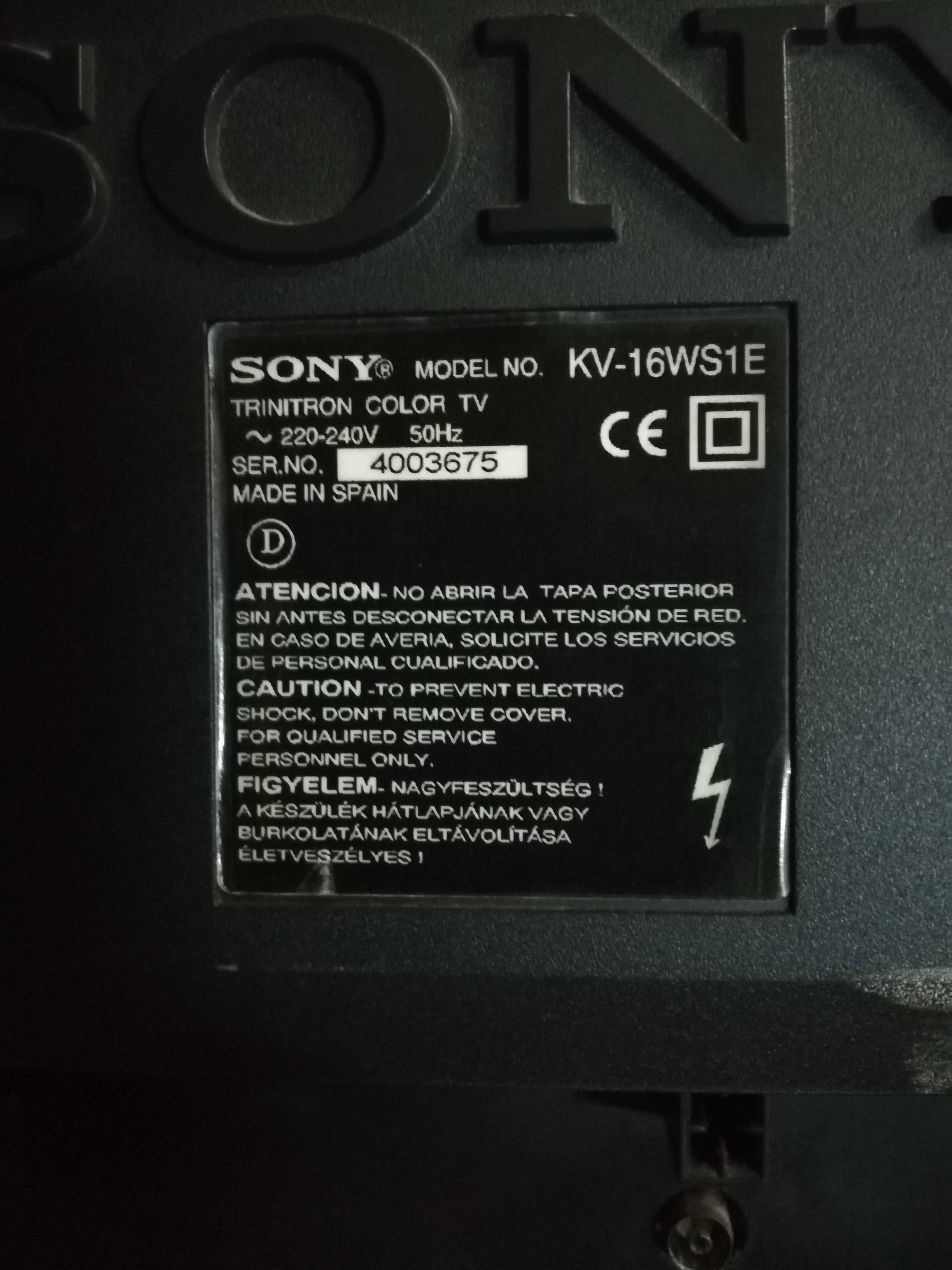 TV Sony Trinitron KV-16WS1E 50Hz