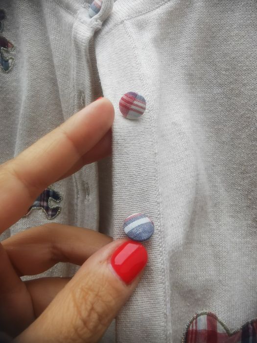 Sweter rozpinany, kardigan z misiem Tous rozm. 36/S