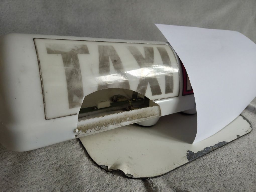 Lampa taxi kogut baton z magnesem