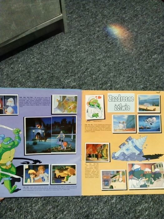 Album plus poster turtles ninja żółwie 1990r gratka dla kolekcjonerów