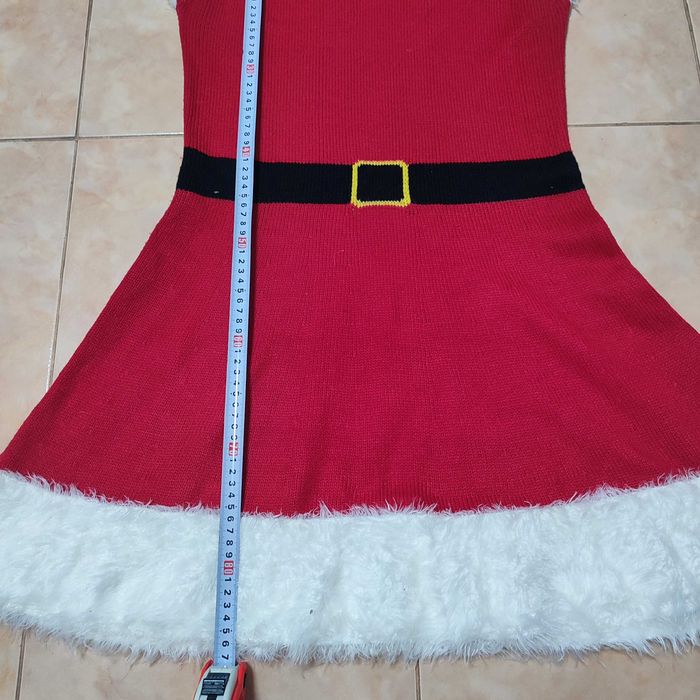 Новорічна в'язана сукня карнавальний костюм помічниця санти гном