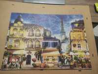 Puzzle trefl Wood Craft Francuska uliczka 1000 elementów kompletne