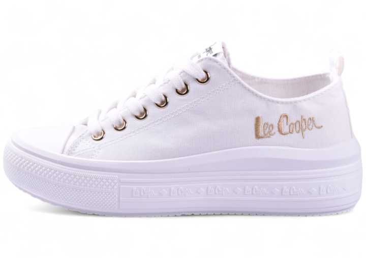 Buty Damskie Lee Cooper Trampki białe platforma (-2462) r.38 WYS.24H