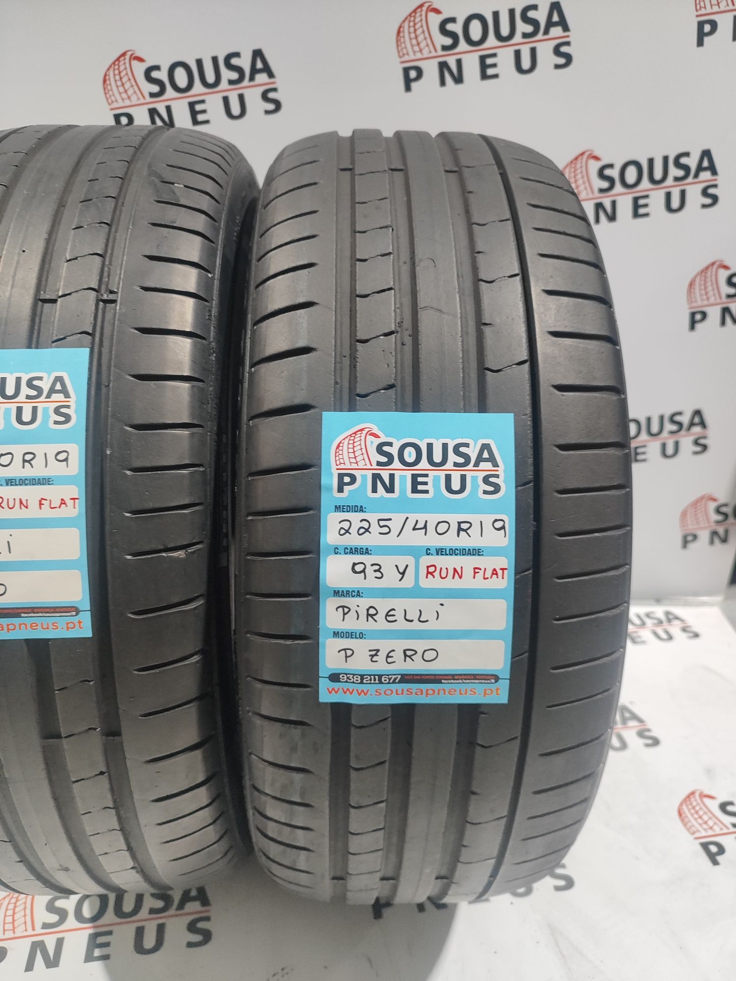 2 pneus semi novos 225-40R19 Pirelli RFT - Oferta dos Portes