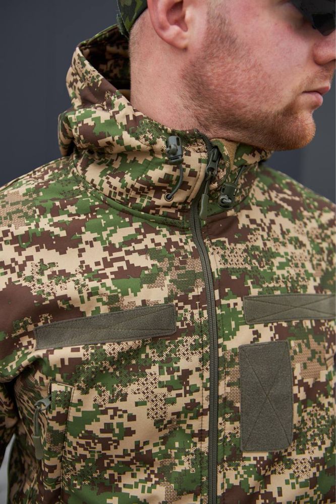 Куртка чоловіча Soft Shell Хижак Military / Тактична куртка НГУ