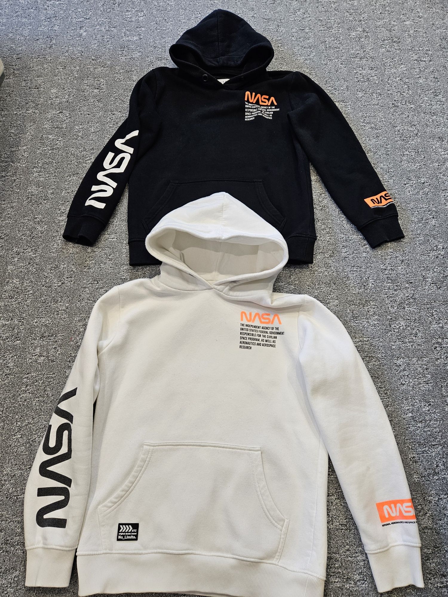 2 bluzy Nasa z kapturem rozm. 152