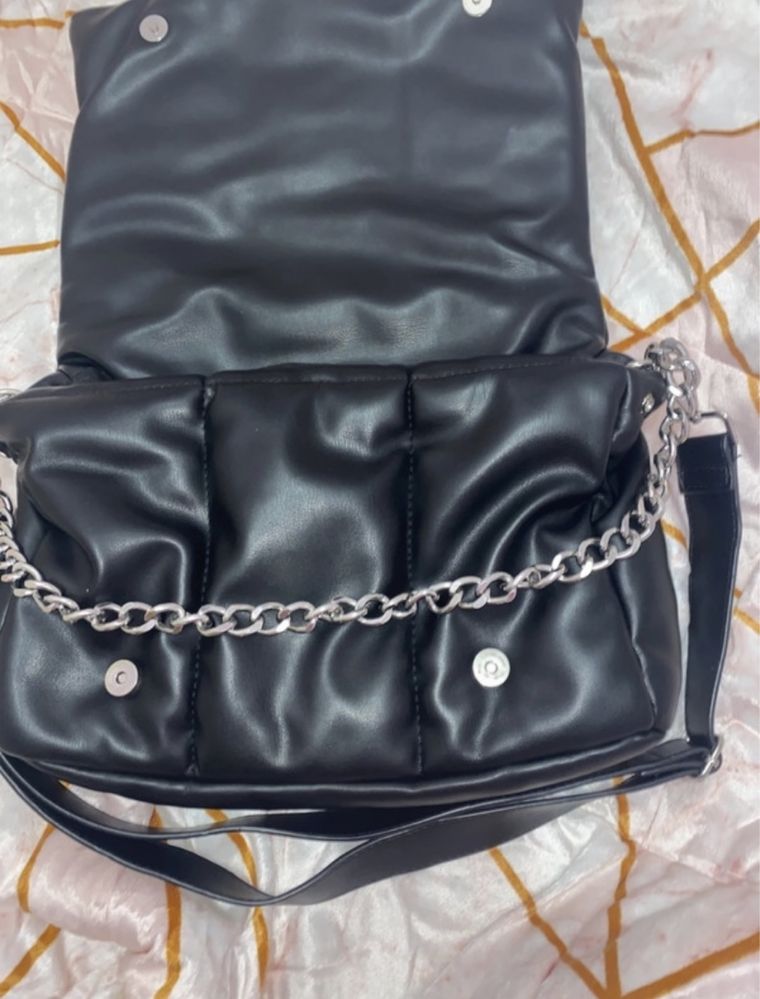 Bolsa couro preto