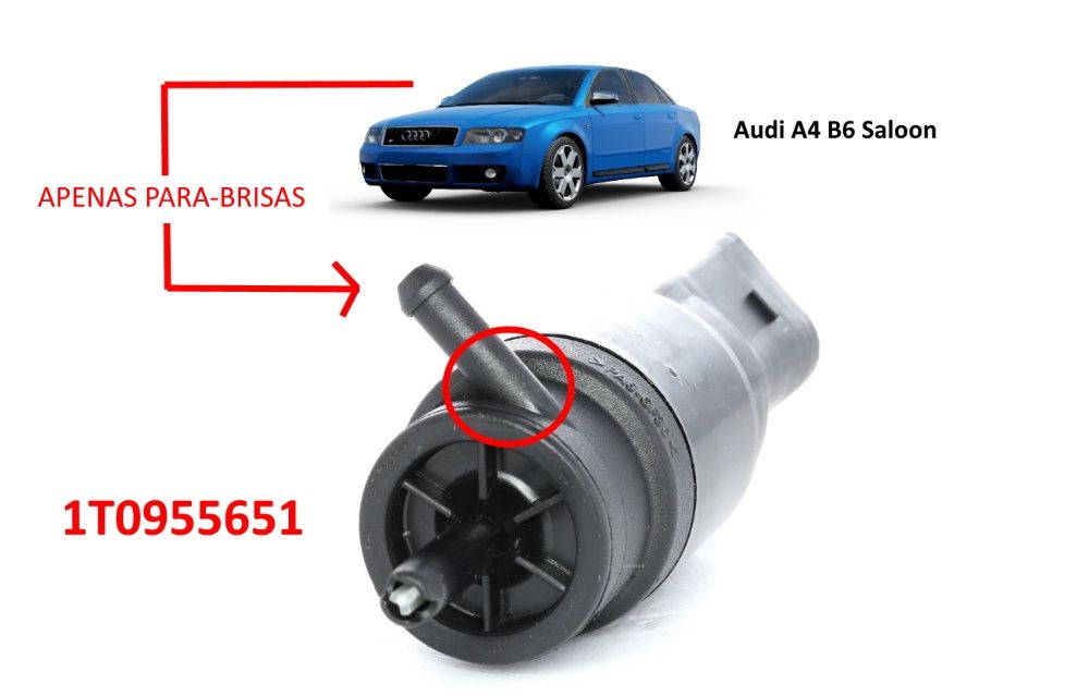 Bomba (Esguicho) Para-Brisas Audi A4 B6 - NOVA e ORIGINAL