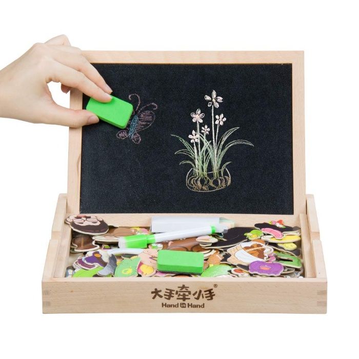 Деревянная двухсторонняя магнитная доска  из США.