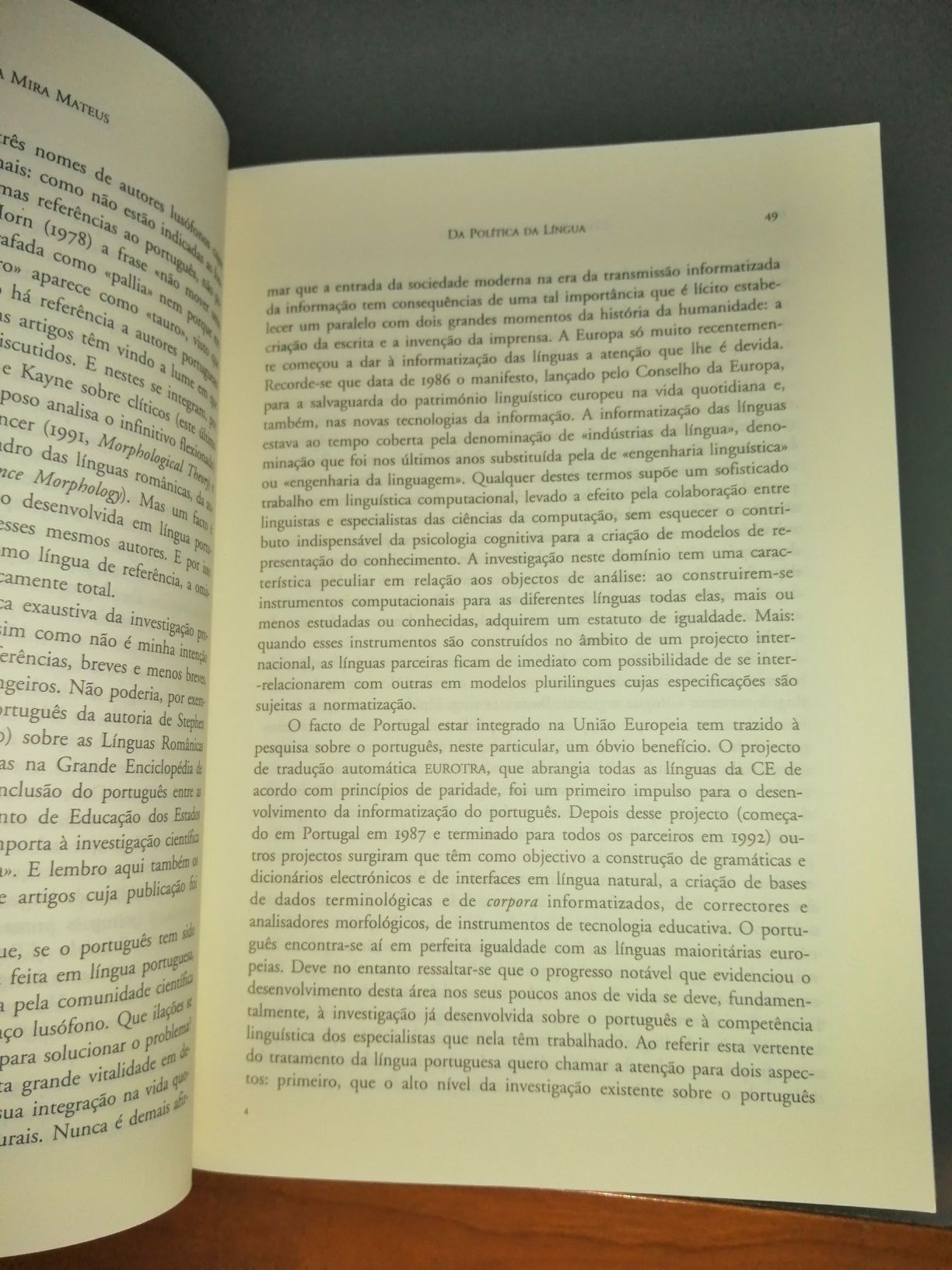 A Face Exposta da Língua Portuguesa - Maria Helena Mateus 360 paginas