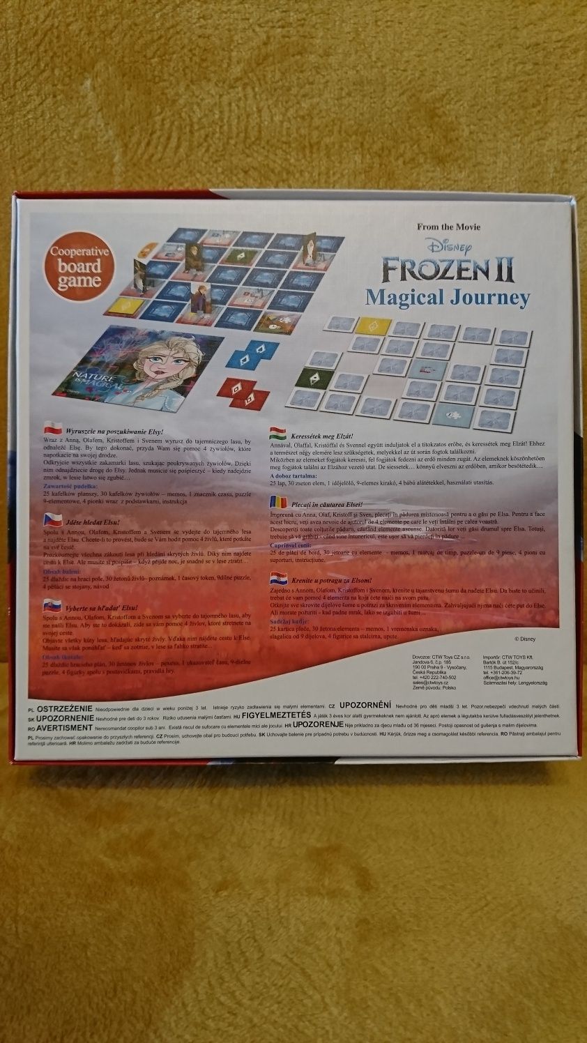 Kolekcja gier planszowych - Frozen II - NOWA!