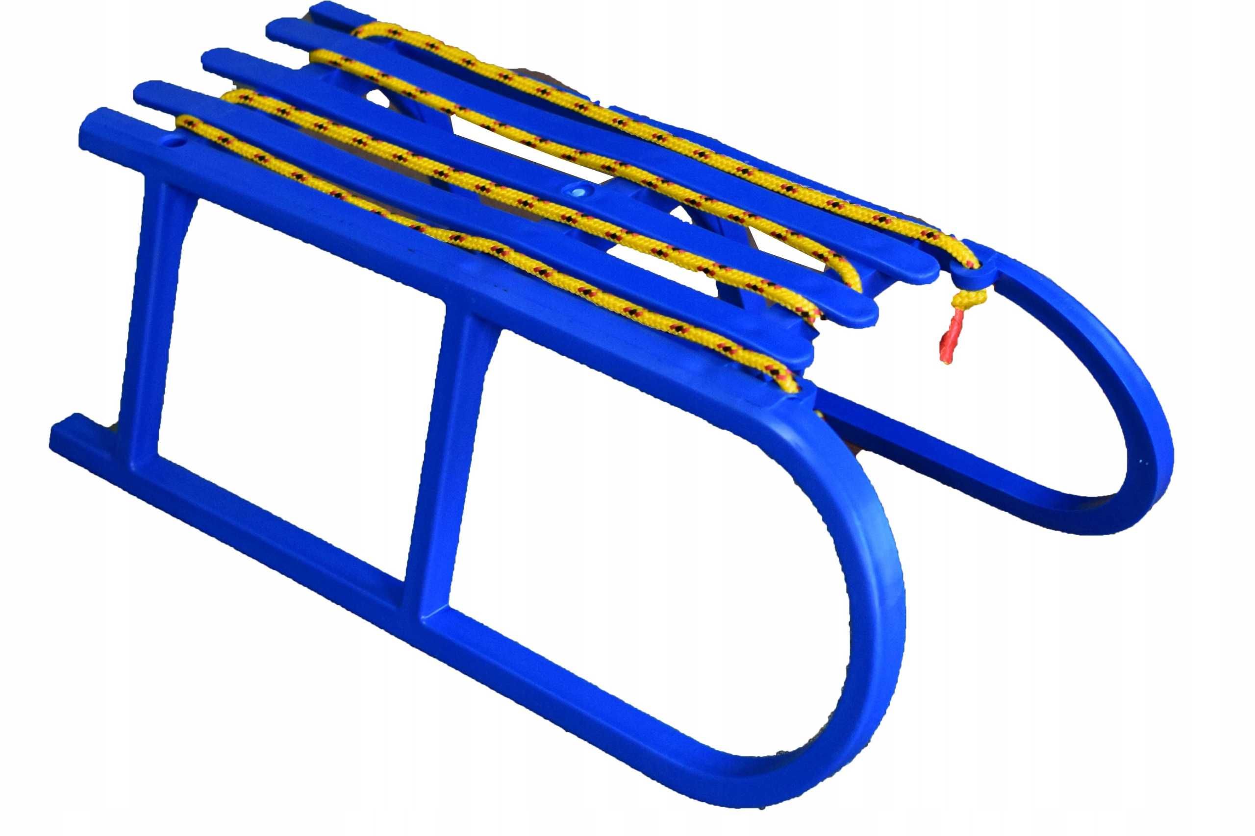 Sanki plastikowe solidne polskie dla dzieci blue niebieskie
