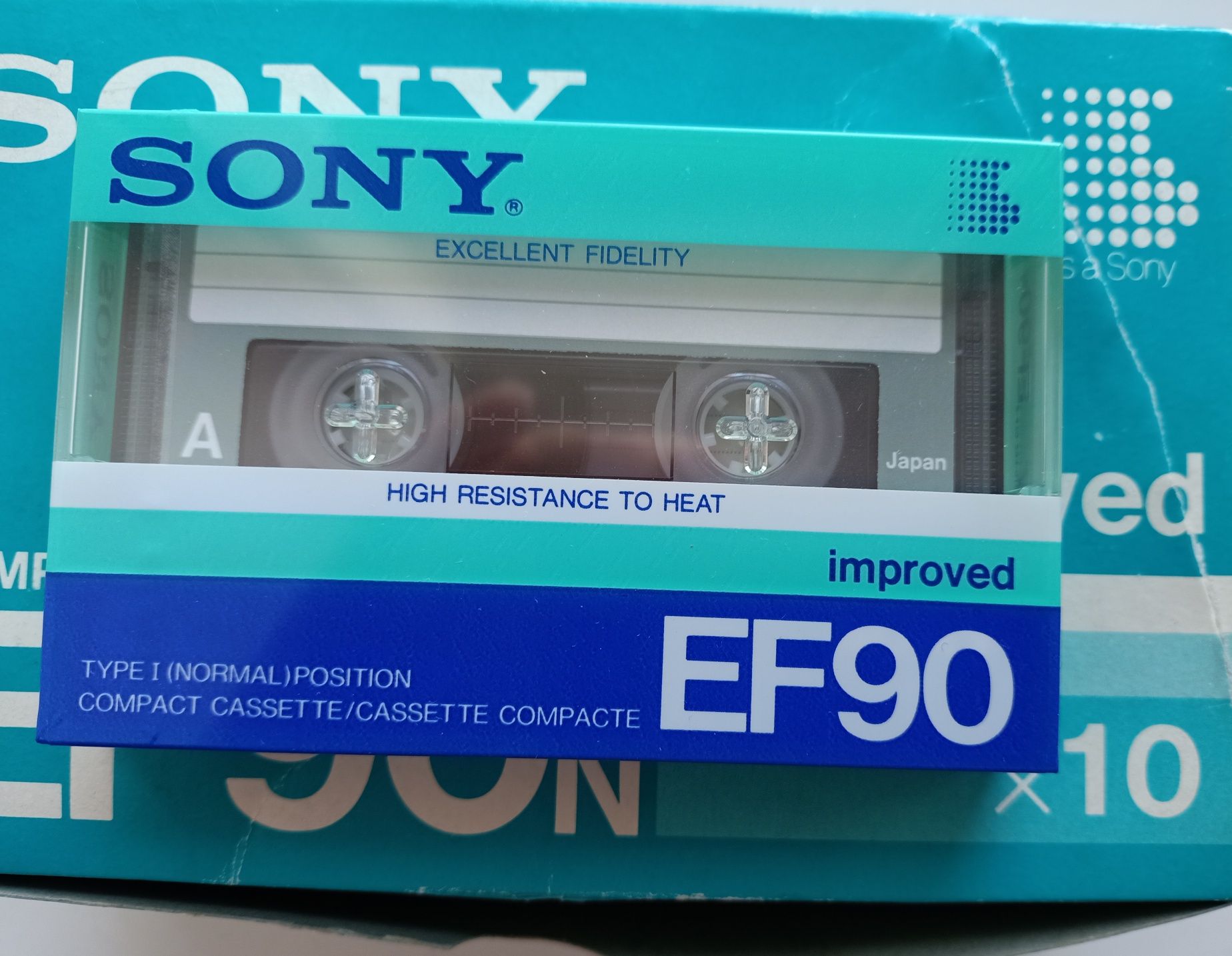 Винтажная японская кассета SONY EF90 Новая в идеале