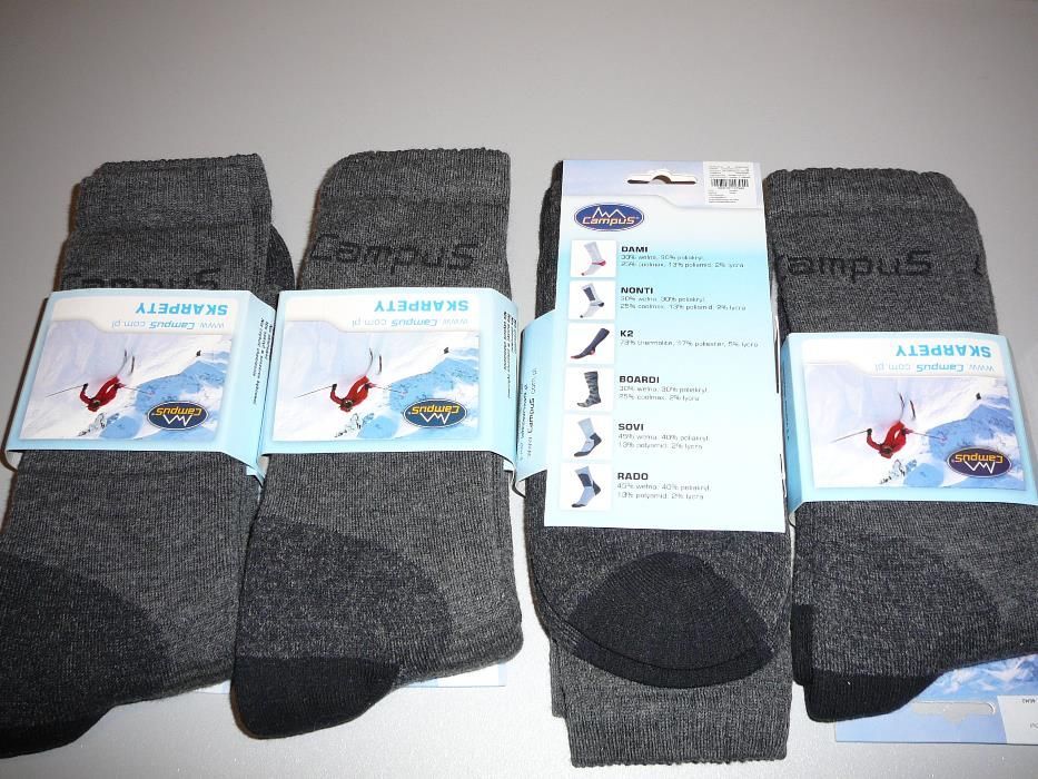 Skarpety narciarskie SOVI Campus rozmiar 40/42 na prezent NOWE
