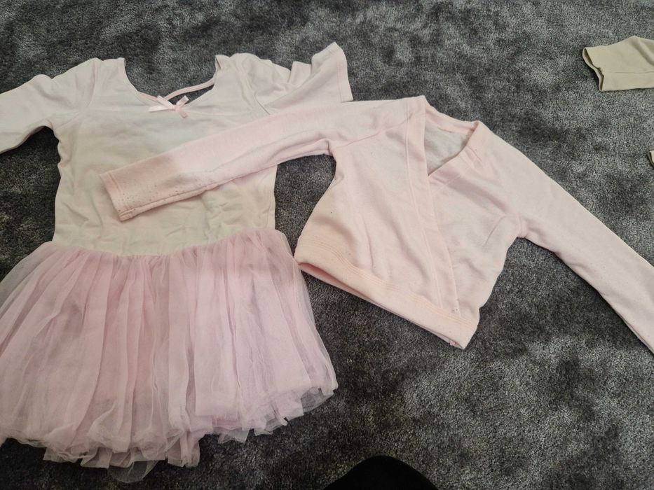 Strój komplet na balet, body bolerko Decatholn 104 baletki