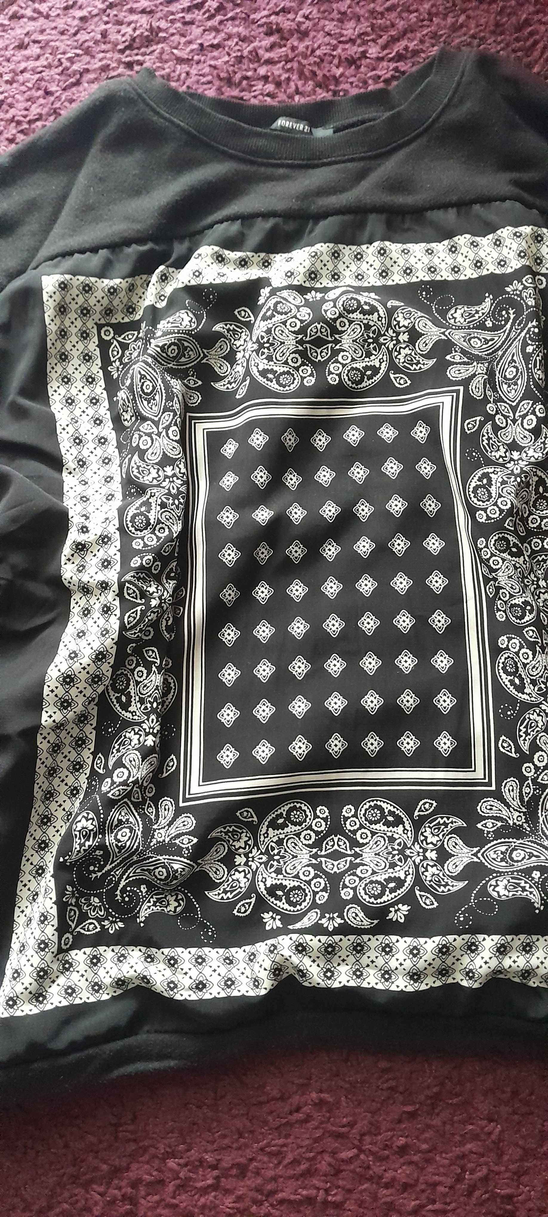Bluza forever 21 oversize wzór 36