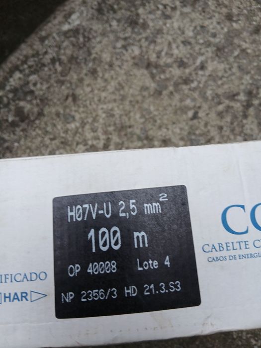 Fio eléctrico cerca 150 mts