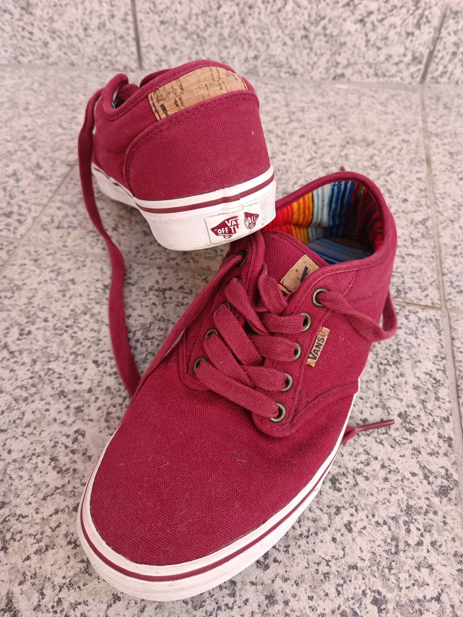 Vans Vermelhas - Tamanho 40,5