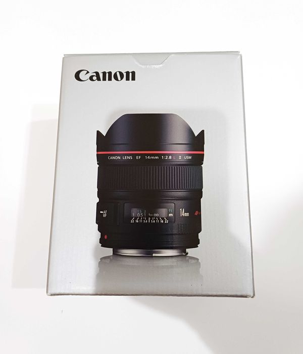 Canon EF 14mm f/2.8L II USM, новый объектив, полный комплект
