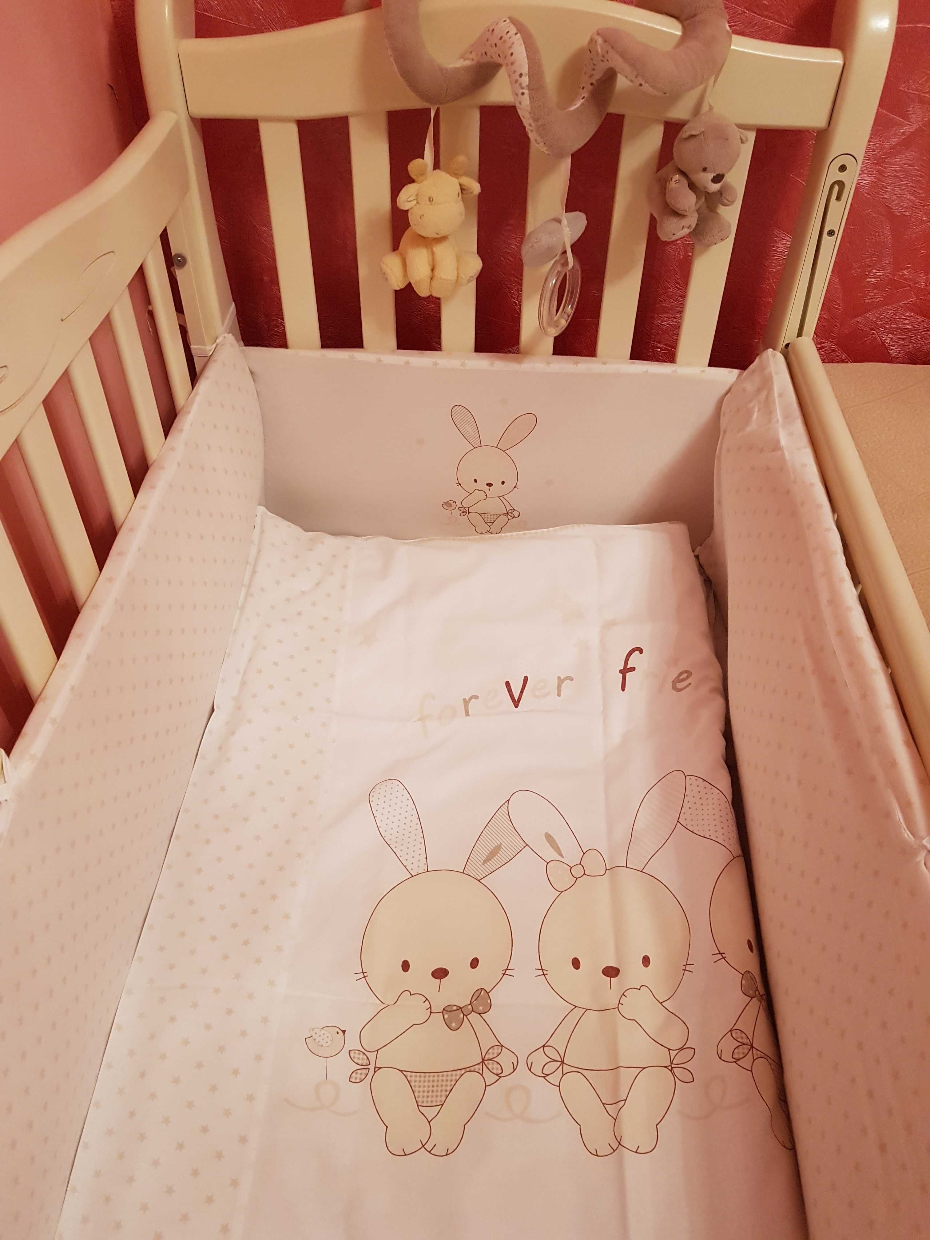 Ліжко дитяче ДЕРЕВЯНЕ кроватка фірми VERES від 0 до 6 років з ящиками