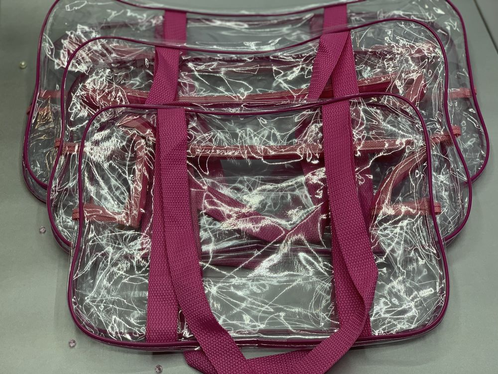 Набор сумок в роддом 3 шт, сумка прозрачная