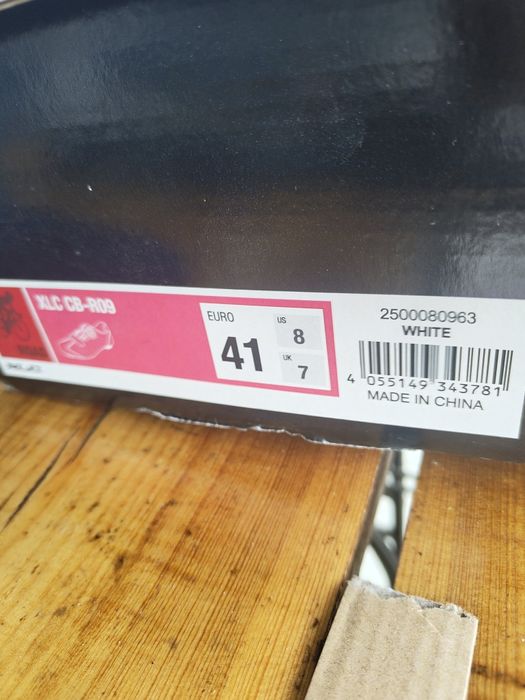 Buty XLC CB-R09 SPD szosowe białe rozmiar 41 długość wkładki 36 nowe