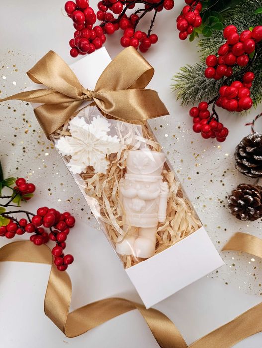 Zestaw Świąteczny "Magiczny Duet" świece sojowe prezent box święta