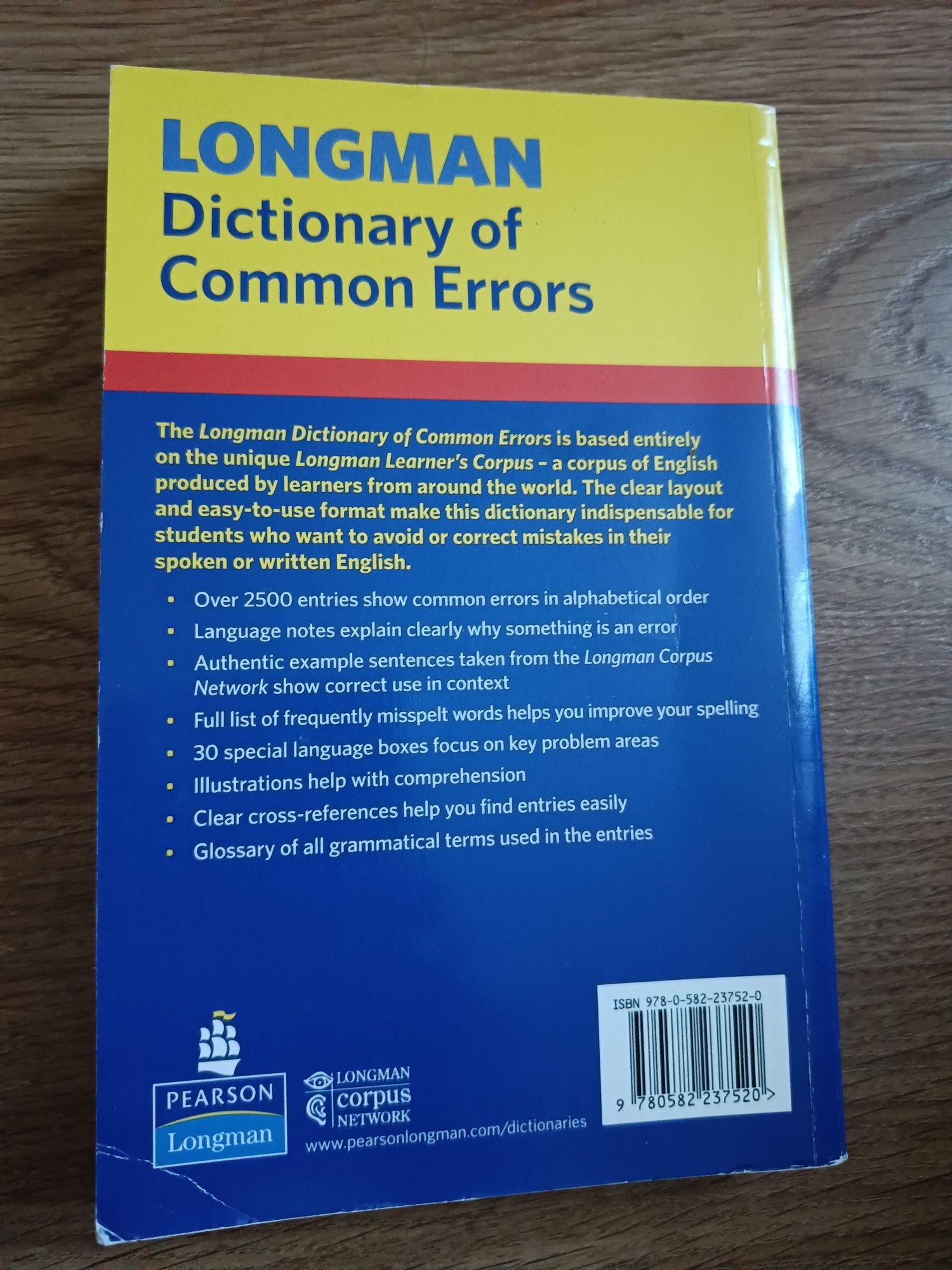 Dictionary of common errors. Longman
