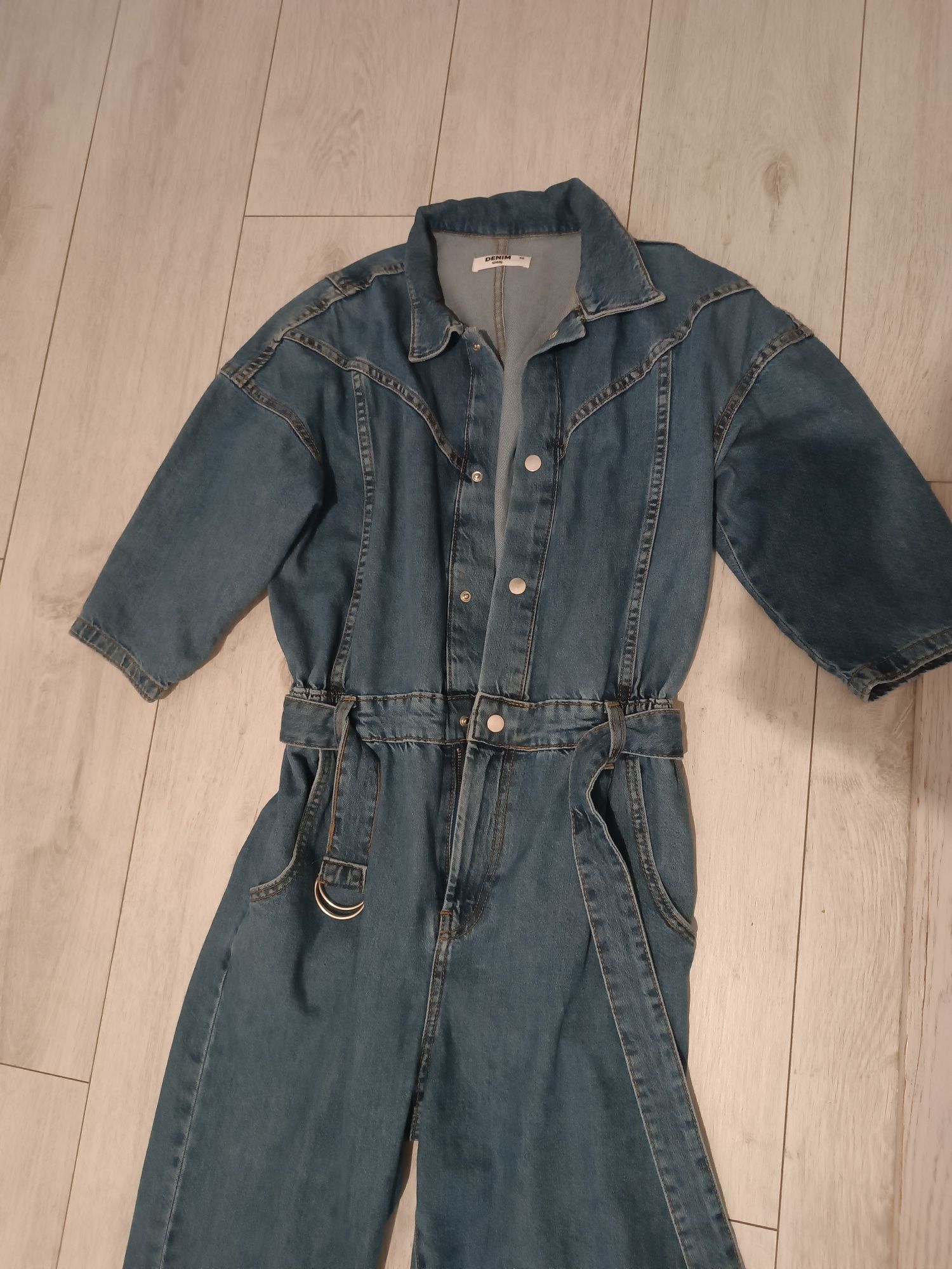 Kombinezon jeansowy dżinsowy 36 s denim