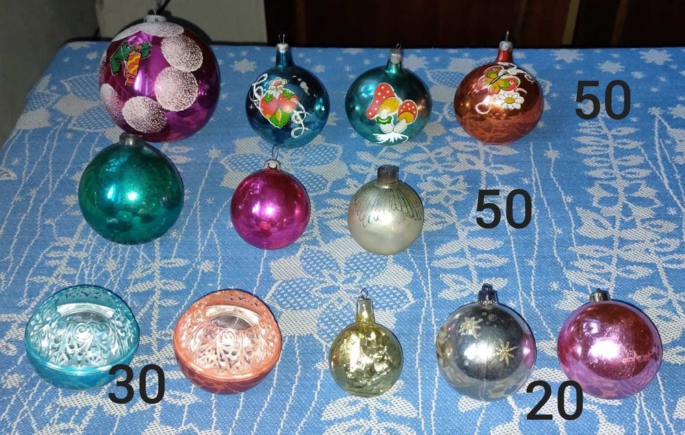 Винтажные ёлочные игрушки СССР