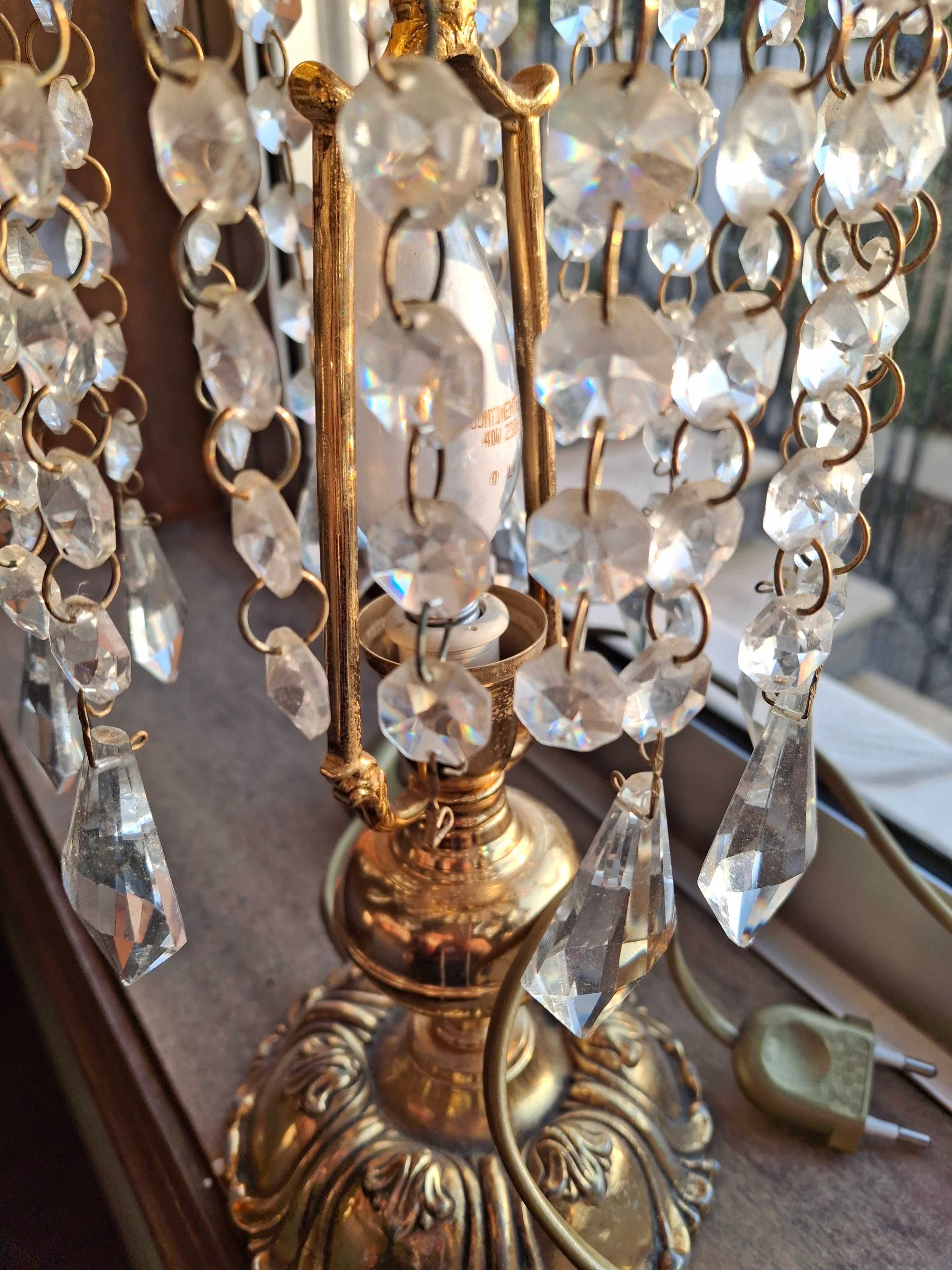 Conjunto de candeeiros de quarto em cristal