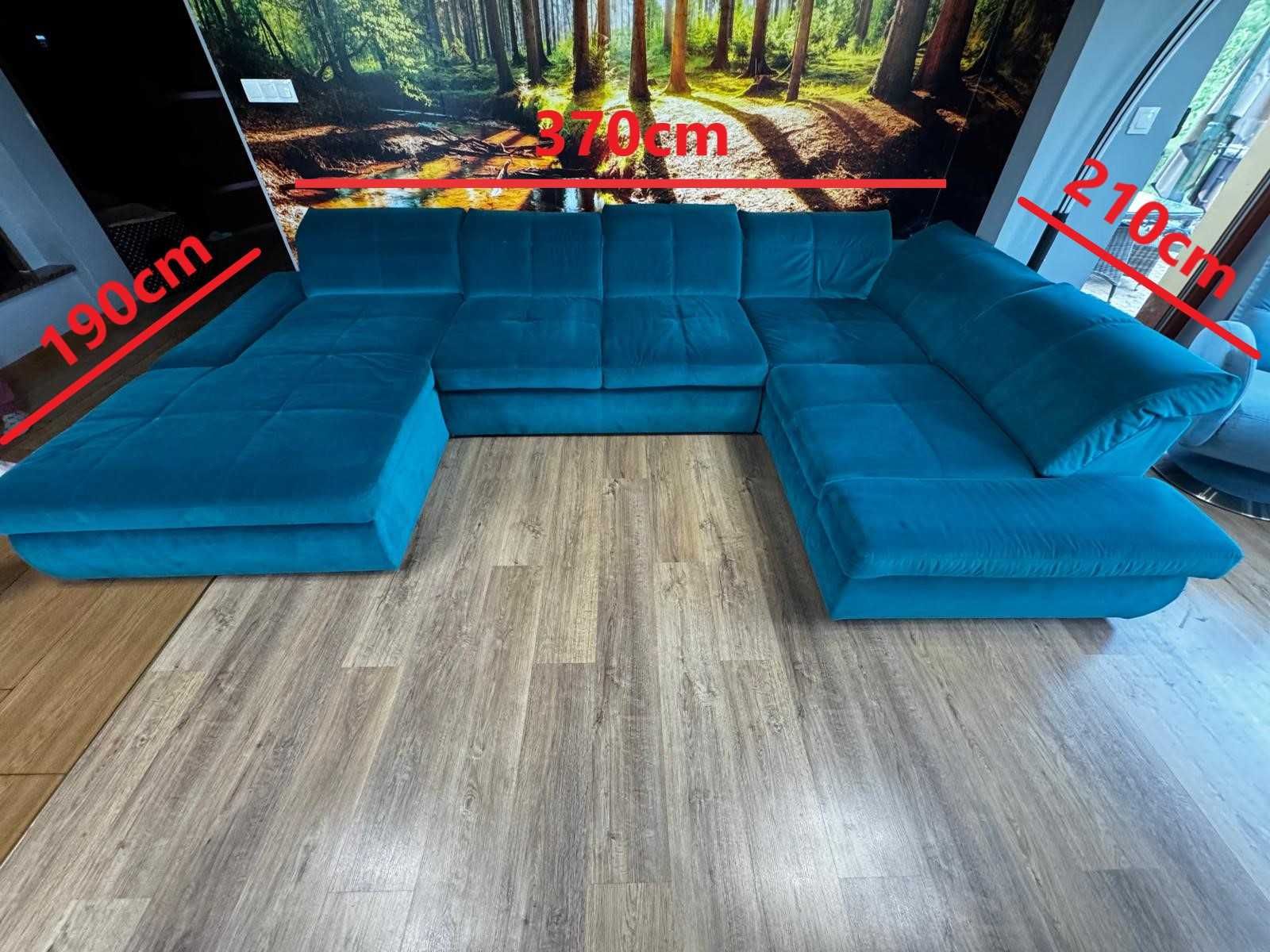 Narożnik modułowy butelkowa zieleń