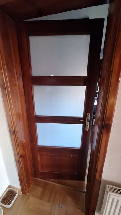 Drewniane drzwi wewnętrzne z ościerznicą