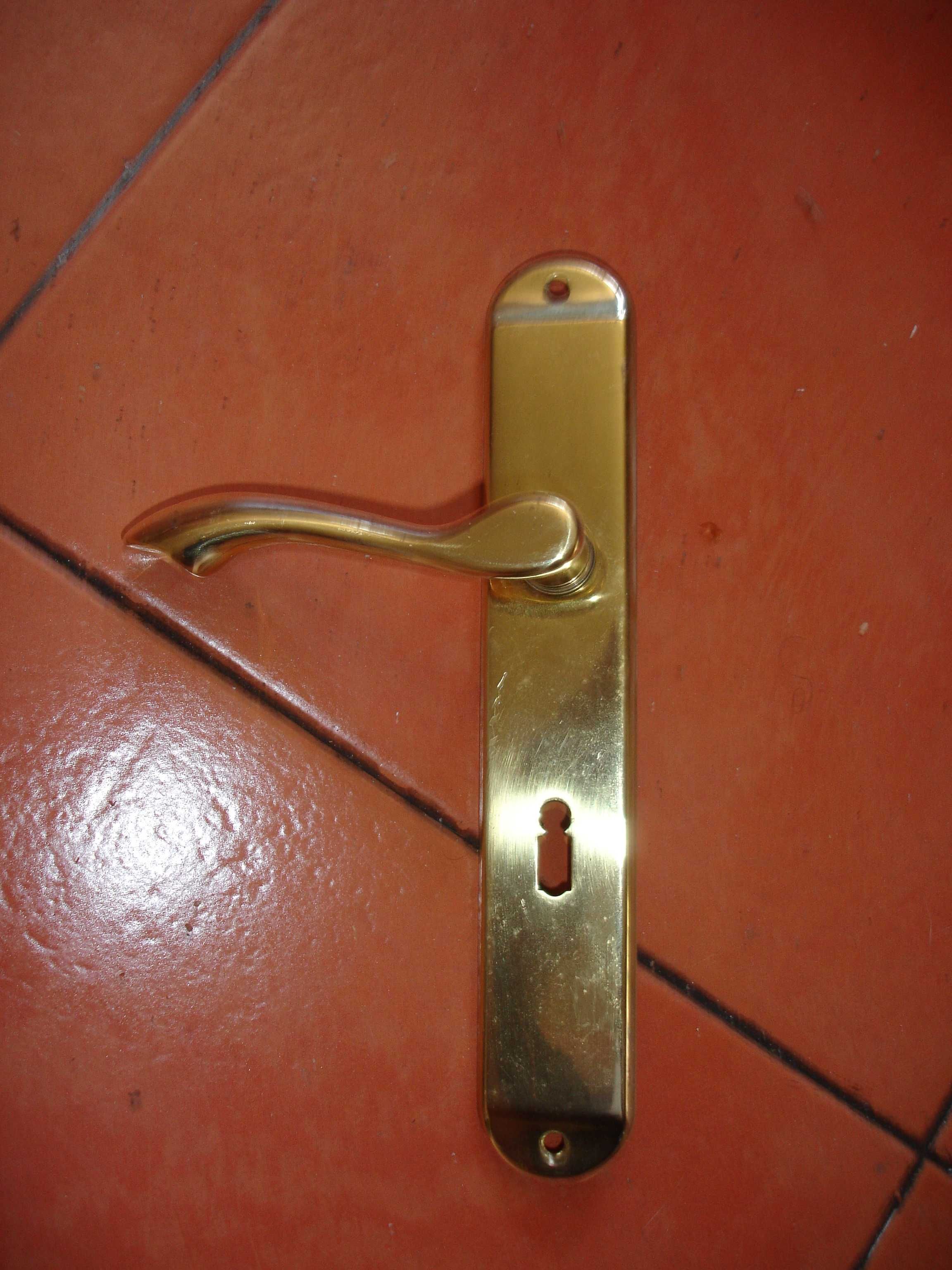Puxadores de porta interior douradas, como NOVAS!