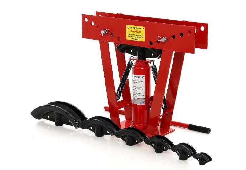 KRAFT&DELE Giętarka Hydrauliczna Do Rur 12t Stal + 6 Profili KD338