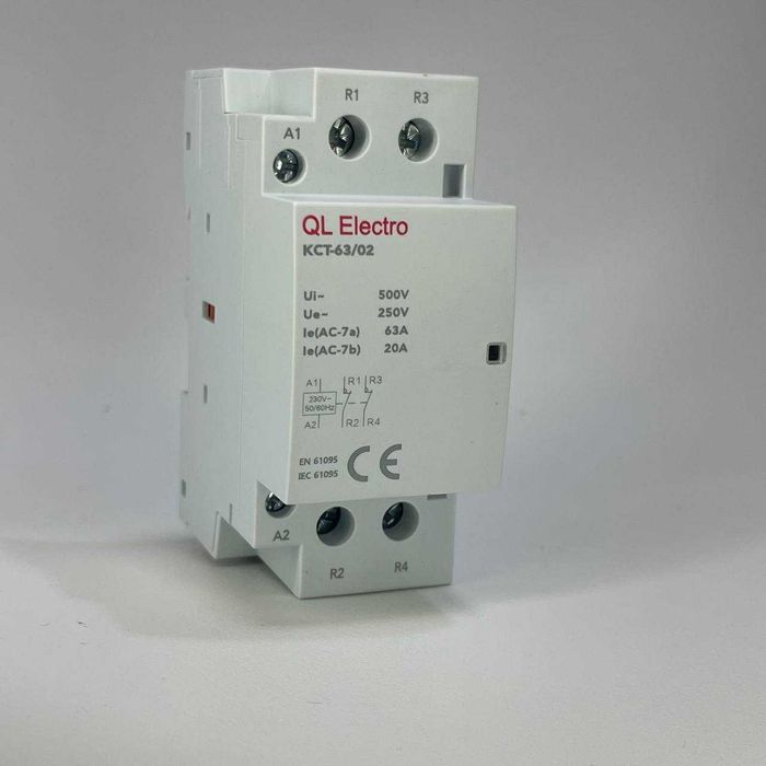 Контактор модульний KCT-63. 2P. 63А. 2NC