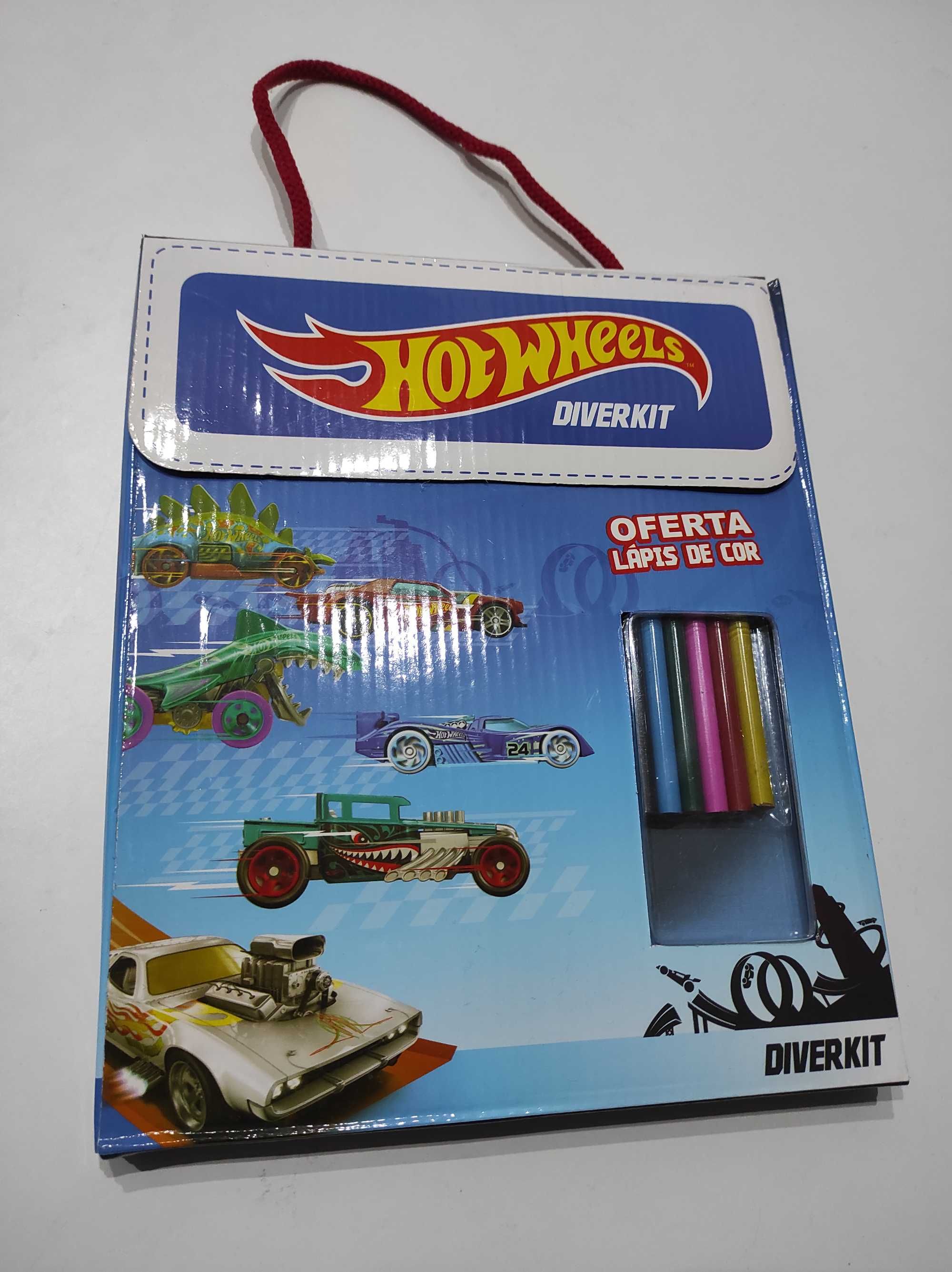 Livro de colorir Hot Wheels Diverkit