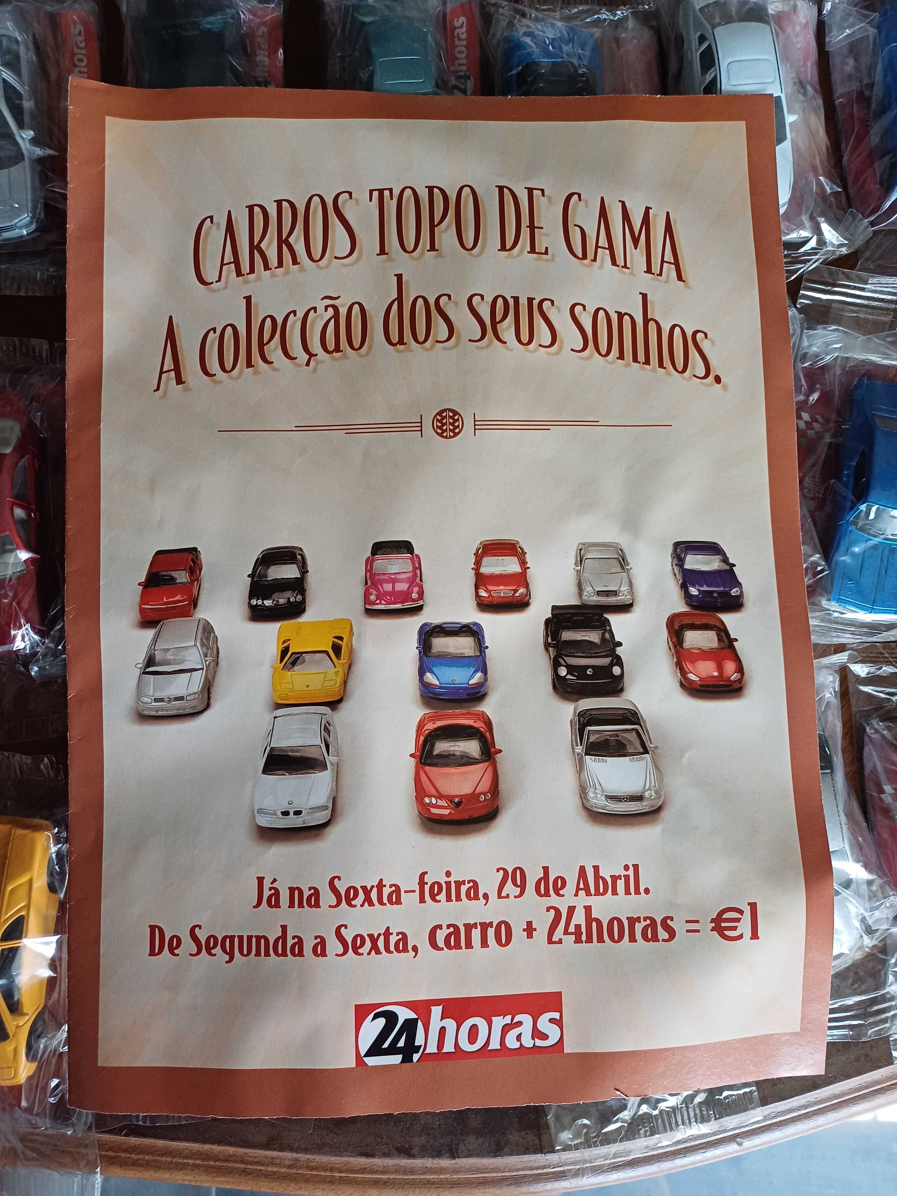 Coleção completa Carros Topo de Gama (30 Carros), Jornal 24 Horas