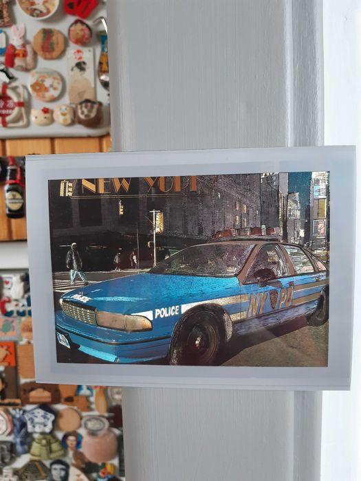 2 magnetyczne szare ramki na lodówkę na zdjęcia 10x15 notatki rysunki