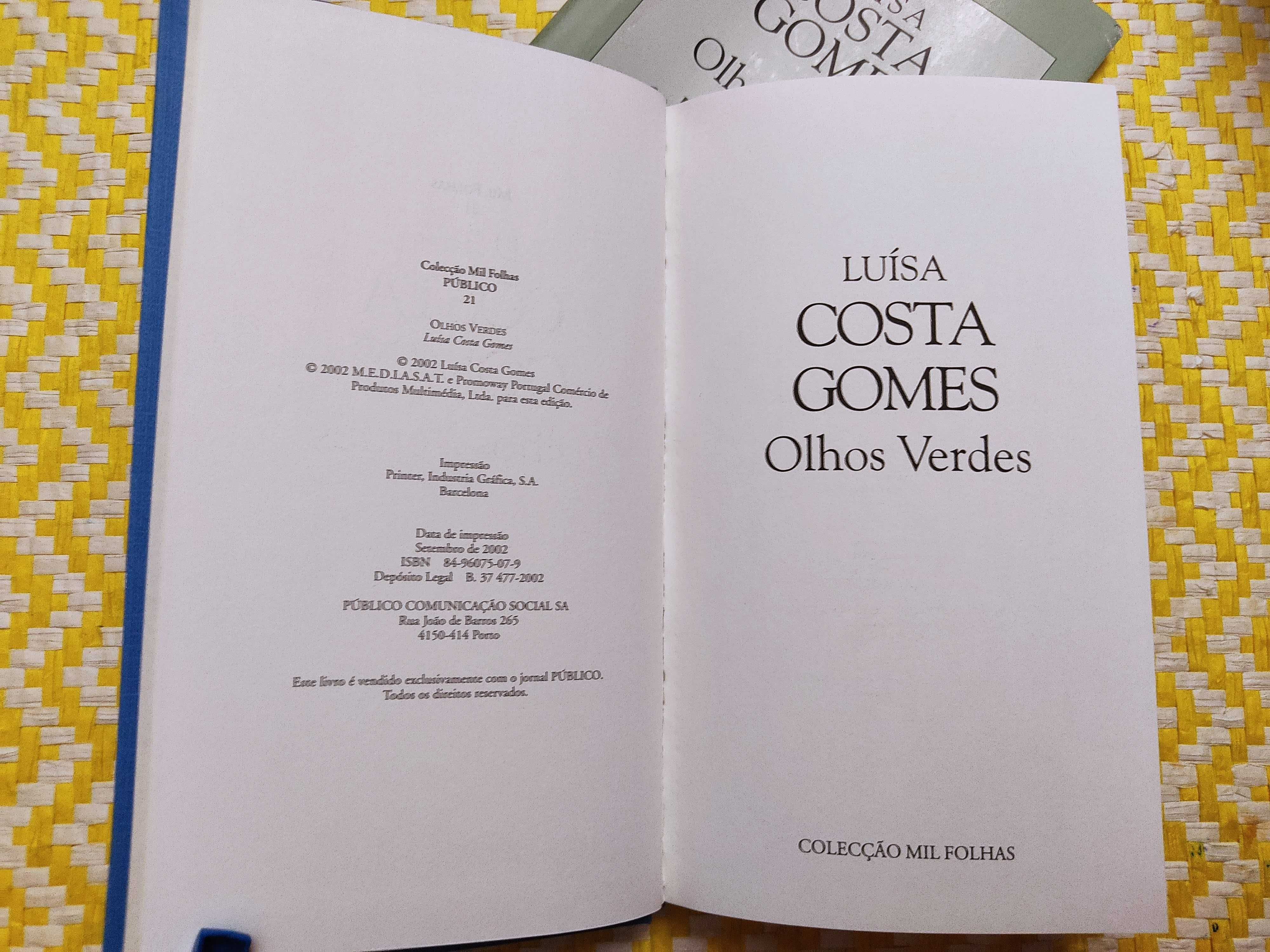 OLHOS VERDES
Luisa Costa Gomes