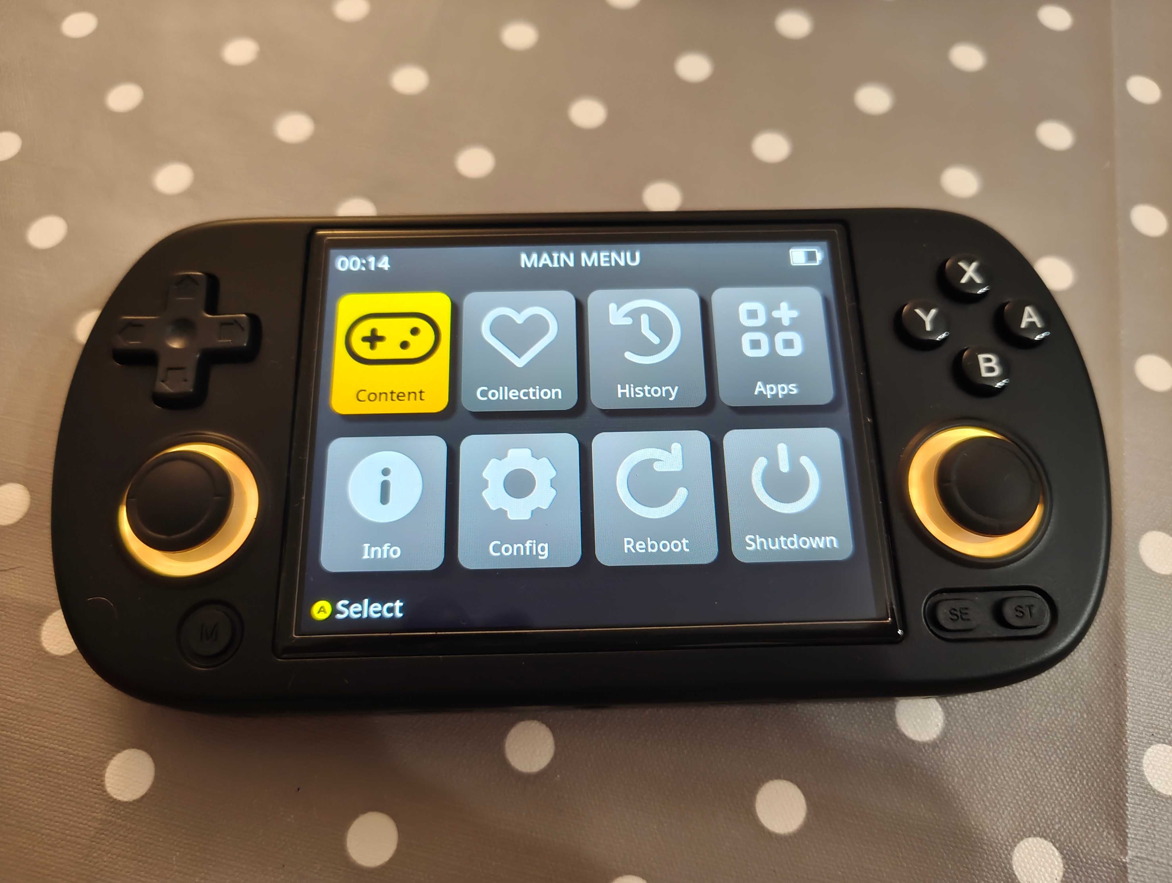 Anberniuc Rg40xx H + cartão micro SD 128gb + capa + bolsa