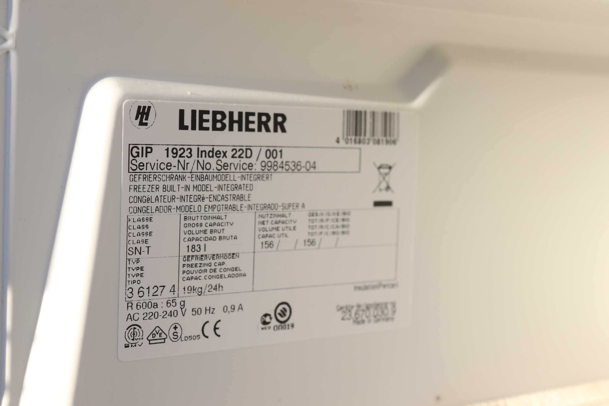 Вбудована морозильна камера LIEBHERR GIP 1923