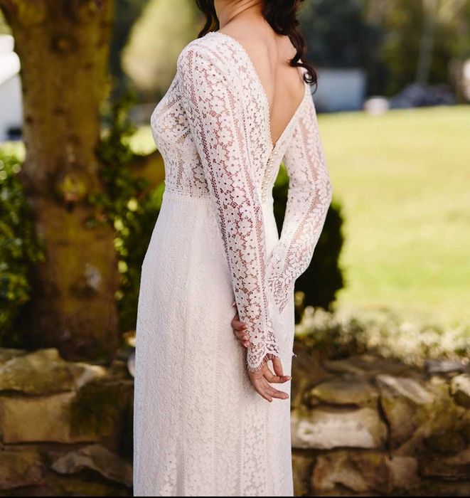 Suknia ślubna z salonu Marifeld – stan idealny, po czyszczeniu