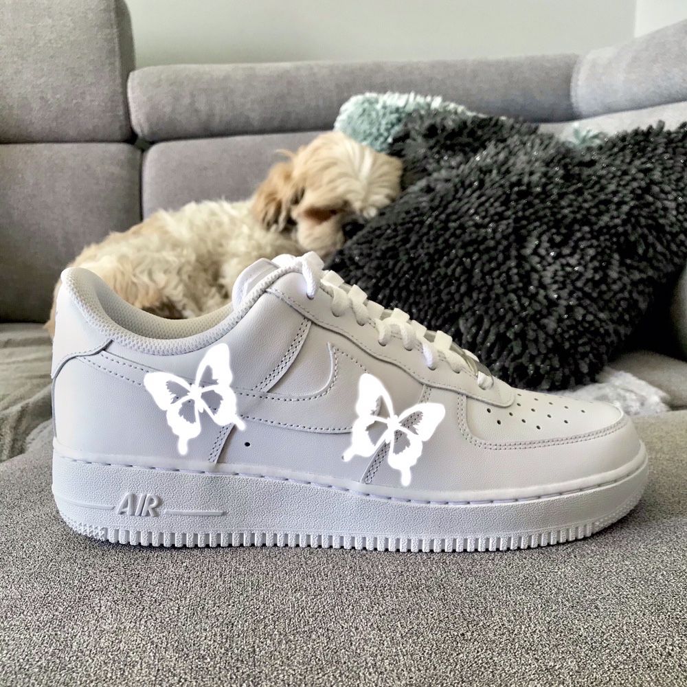 Nike AIR FORCE 1 reflective custom odblaskowy wzór