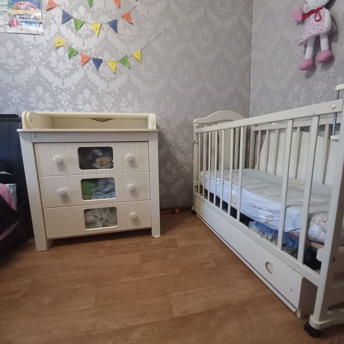 Комод пеленальный + кроватка