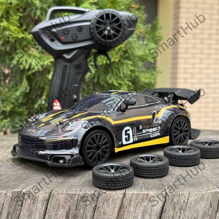 Дрифт машинка на радіокеруванні Porsche Nitro чорна, Порш на пульті