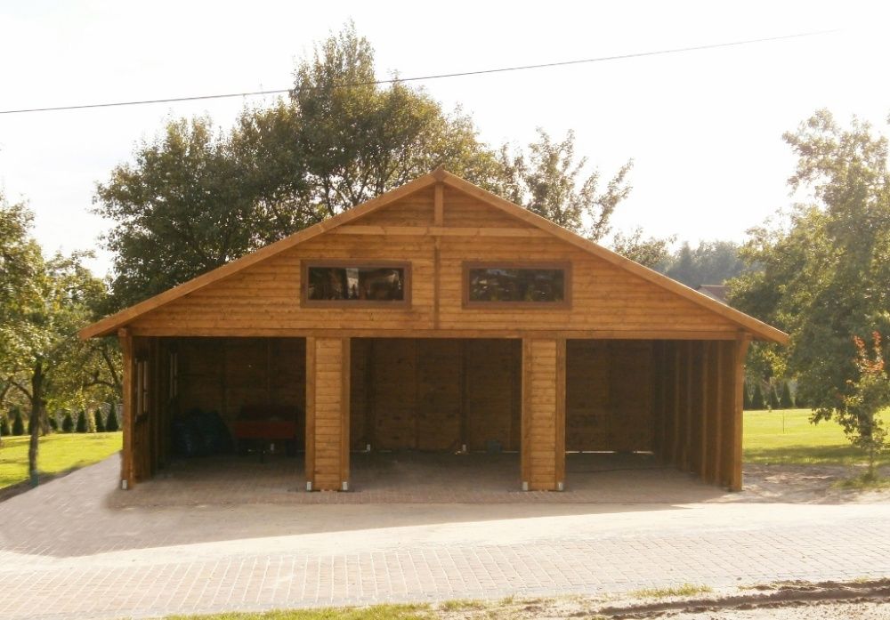wiata drewniana,garaż,budynek gospodarczy,ogrodowy,magazyn,9x5m