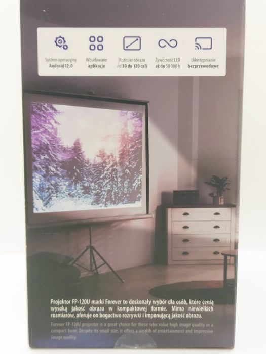 Kompaktowy Projektor Forever Smart Led FP-120U